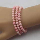 6mm Natural Red Tridacna Shell Bracelet Buddha Prayer Bracelet