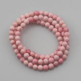 6mm Natural Red Tridacna Shell Bracelet Buddha Prayer Bracelet