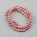 6mm Natural Red Tridacna Shell Bracelet Buddha Prayer Bracelet