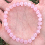 Rose Quartz Chakra Bracelet with Tassel