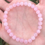 Rose Quartz Chakra Bracelet with Tassel