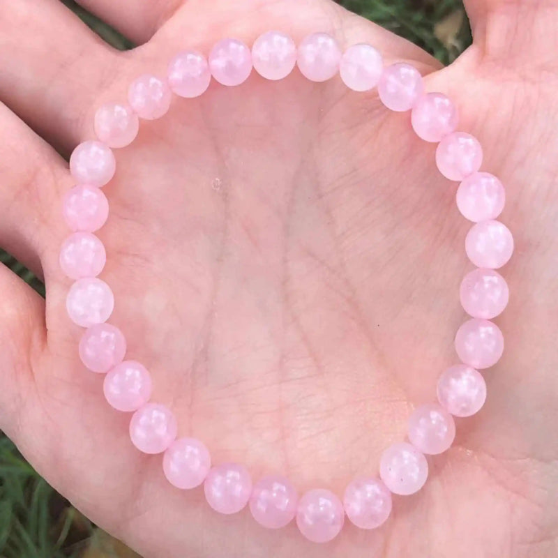 Rose Quartz Chakra Bracelet with Tassel