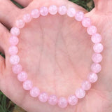 Rose Quartz Chakra Bracelet with Tassel