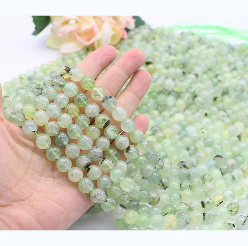 6mm Prehnite Round Beads for DIY Jewelry Making