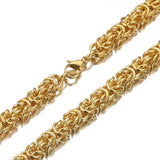 6mm Stainless Steel Byzantine Chain Necklace or Bracelet