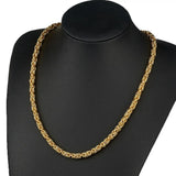 6mm Stainless Steel Byzantine Chain Necklace or Bracelet