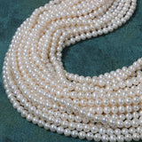 6mm Natural Freshwater Pearl Chain DIY Jewelry Accessories