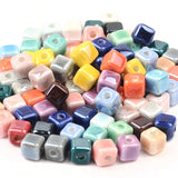 6mm Ceramic Cube Spacer Beads for Jewelry Making DIY Bracelet