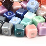 6mm Ceramic Cube Spacer Beads for Jewelry Making DIY Bracelet