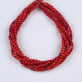 6mm Round Red Coral Bead String for Jewelry Making