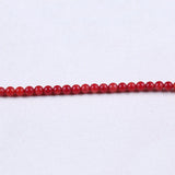6mm Round Red Coral Bead String for Jewelry Making