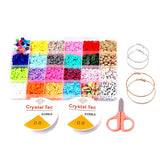 6mm Polymer Clay Spacer Beads Kit for DIY Bracelet Necklace