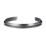 6mm Stainless Steel Bangles Antique Silver Cuff Bracelet Bangle