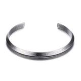 6mm Stainless Steel Bangles Antique Silver Cuff Bracelet Bangle