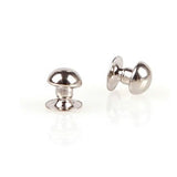 6mm SS Mushroom Rivet Stud Punk LeatherCraft Rivets Bracelet Bag