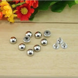 6mm SS Mushroom Rivet Stud Punk LeatherCraft Rivets Bracelet Bag