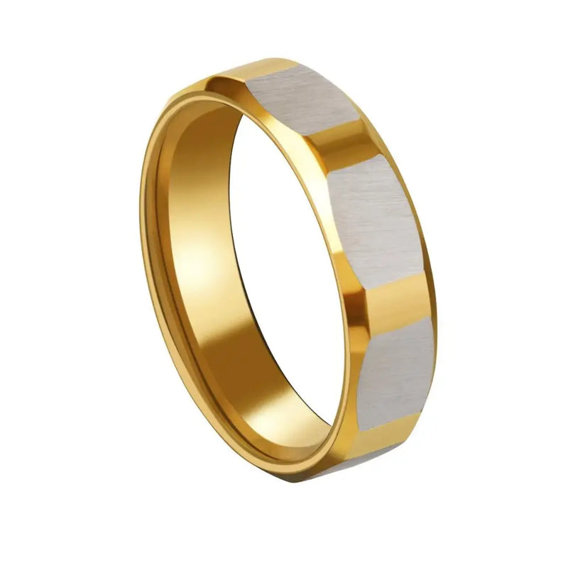 6mm Stainless Steel Wedding Bands for Men Punk Rock Sports Ring Boys