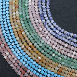 6mm Rose Quartz Star Shape Gemstone Loose Bead DIY Jewelry Making