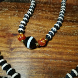 6mm Tibetan Strip Pharmacist Dzi Real Agate Necklace Jewelry