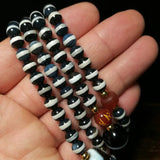 6mm Tibetan Strip Pharmacist Dzi Real Agate Necklace Jewelry