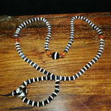 6mm Tibetan Strip Pharmacist Dzi Real Agate Necklace Jewelry