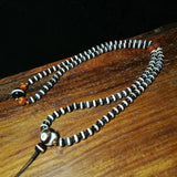 6mm Tibetan Strip Pharmacist Dzi Real Agate Necklace Jewelry