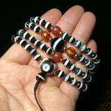 6mm Tibetan Strip Pharmacist Dzi Real Agate Necklace Jewelry