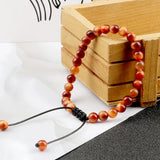 6mm Tiger Eye Stone Bracelet Chakra Beaded Men Women Buddha Bracelets
