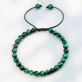6mm Tiger Eye Stone Bracelet Chakra Beaded Men Women Buddha Bracelets