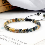 6mm Tiger Eye Stone Bracelet Chakra Beaded Men Women Buddha Bracelets