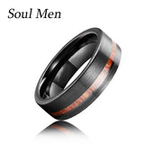 6mm Tungsten Carbide Wedding Ring Brushed or Hammered Unisex Engagement Ring