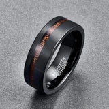 6mm Tungsten Carbide Wedding Ring Brushed or Hammered Unisex Engagement Ring