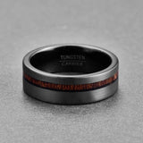 6mm Tungsten Carbide Wedding Ring Brushed or Hammered Unisex Engagement Ring