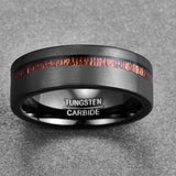 6mm Tungsten Carbide Wedding Ring Brushed or Hammered Unisex Engagement Ring