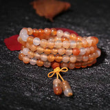 6mm Agate Bracelets for Girls 108 Prayer Malas Various Designs