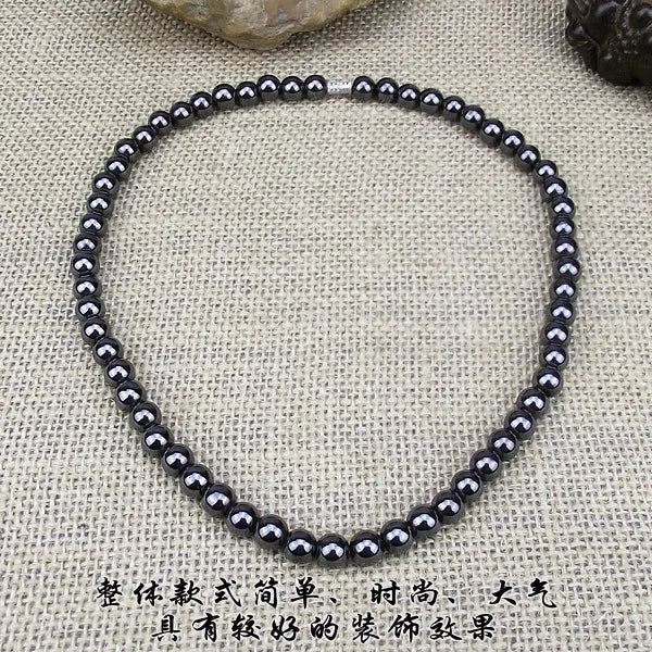 6mm Hematite Beads Necklaces Round Bead Health Care Choker