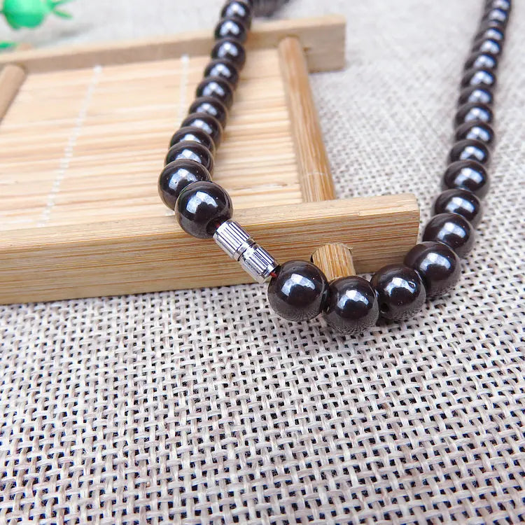 6mm Hematite Beads Necklaces Round Bead Health Care Choker