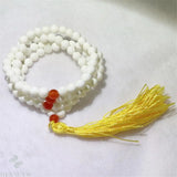 6mm Tridacna 108 Bead Tassel Stretch Bracelet Reiki Wrist