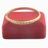 6mm Wide 58mm Women Bride Yellow Openable Bangle Jewelry