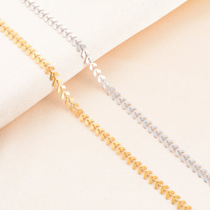 6mm Wide Women's Long Necklace Fishtail Link Chain Stainless Steel Jewelry