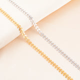 6mm Wide Women's Long Necklace Fishtail Link Chain Stainless Steel Jewelry