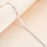 6mm Wide Women's Long Necklace Fishtail Link Chain Stainless Steel Jewelry