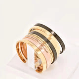 6mm Coordinates Laser Engraved Name Date Bracelet Stainless Steel Cuff Bangle