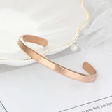 Engraved Name ID Bangle Personalized Gift Stainless Steel Bracelet