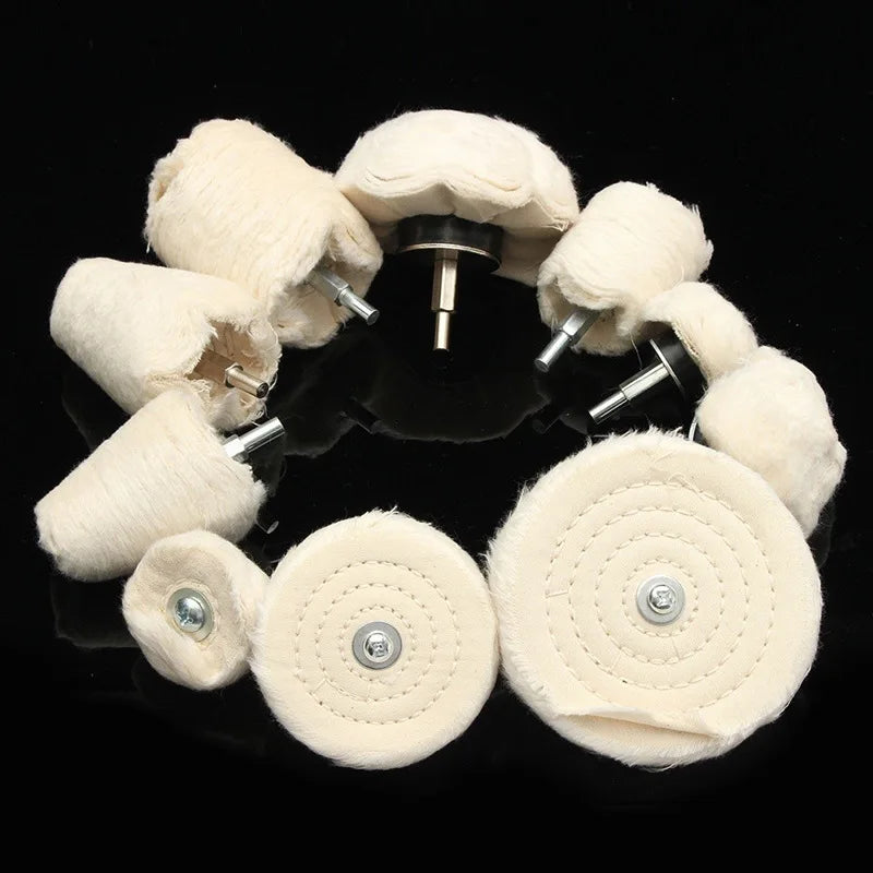 6mm Cloth Wheel with Handle Metal Mirror Jewelry Polishing
