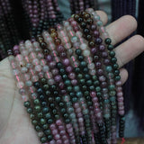 6mm Mixed Tourmaline Beads Natural Stone Beads for DIY Jewelry Making
