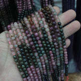 6mm Mixed Tourmaline Beads Natural Stone Beads for DIY Jewelry Making