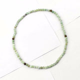 6mm Myanmar Jade Stone Beads Necklace for Women