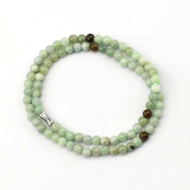 6mm Myanmar Jade Stone Beads Necklace for Women