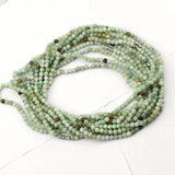 6mm Myanmar Jade Stone Beads Necklace for Women